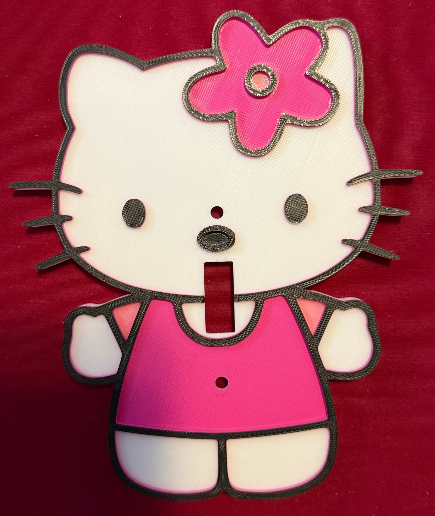 Hello kitty light switch plate