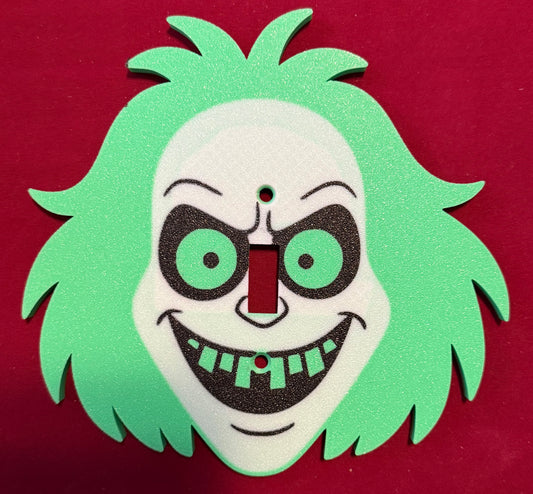 Beetlejuice light switch plate