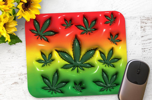 Bubble weed mouse pad