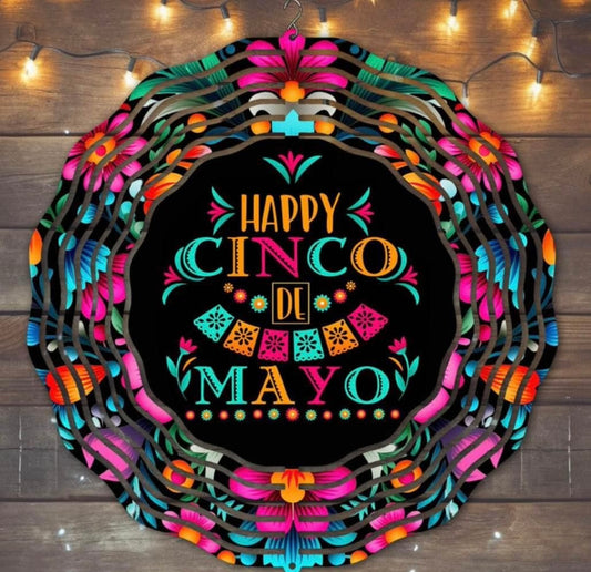 Happy Cinco de Mayo wind spinner