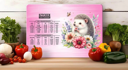 Hedgehog kitchen conversion glass cutting board