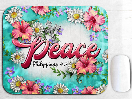 Peace mouse pad