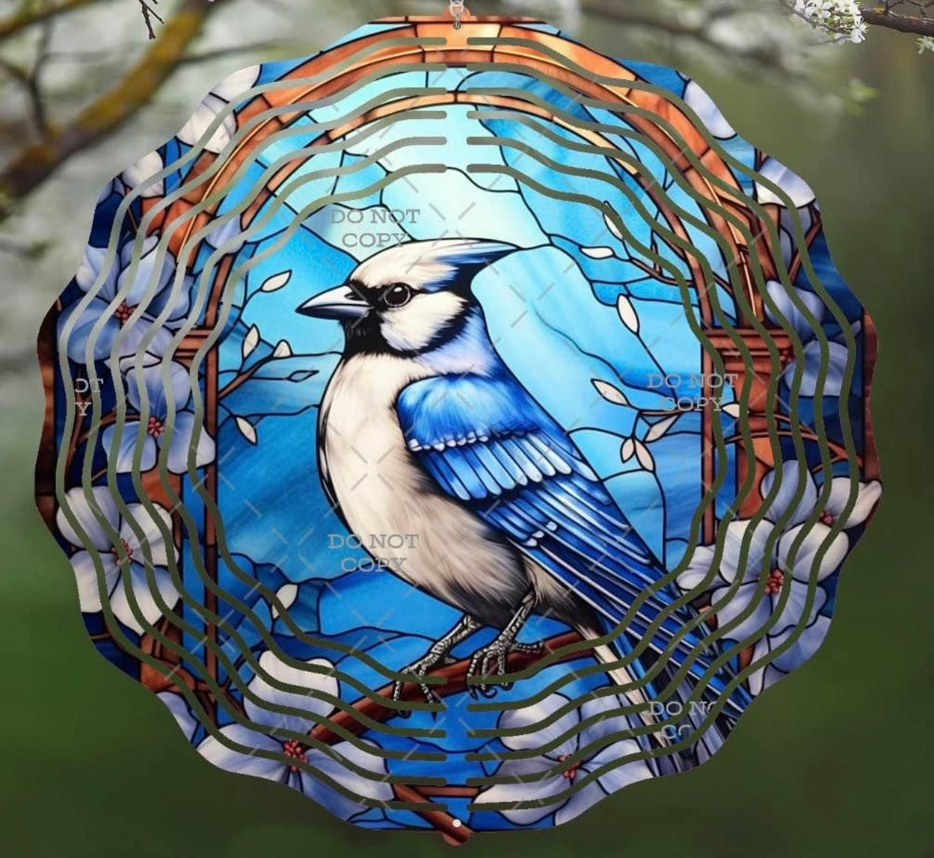 Bluejay wind spinner