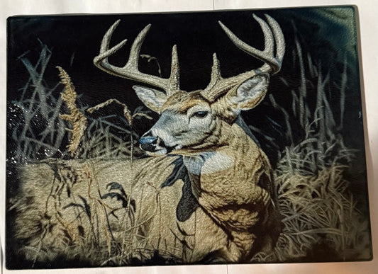 Deer Glass cutting board