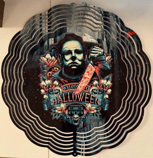 Michael Myers Halloween wind spinner