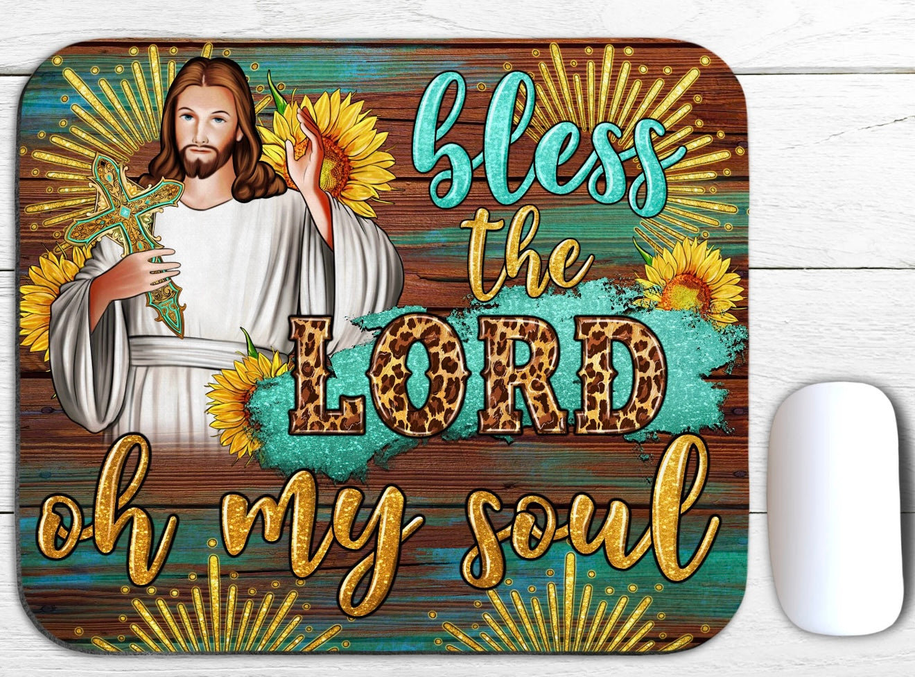 Bless the Lord oh  my soul mouse pad