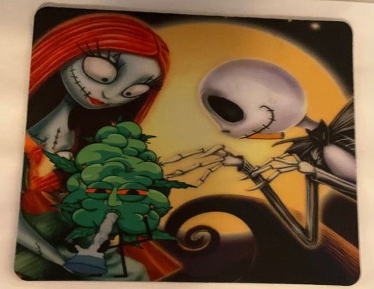 Nightmare before Christmas weed mouse pad