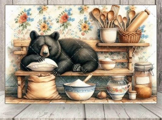 Bear kitchen glass cutting board