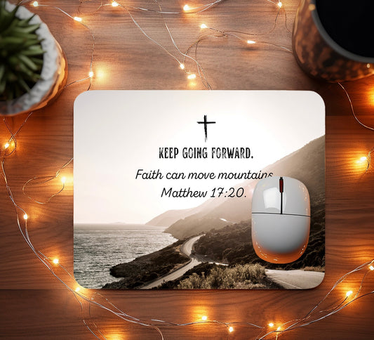 Keep going forward mouse pad