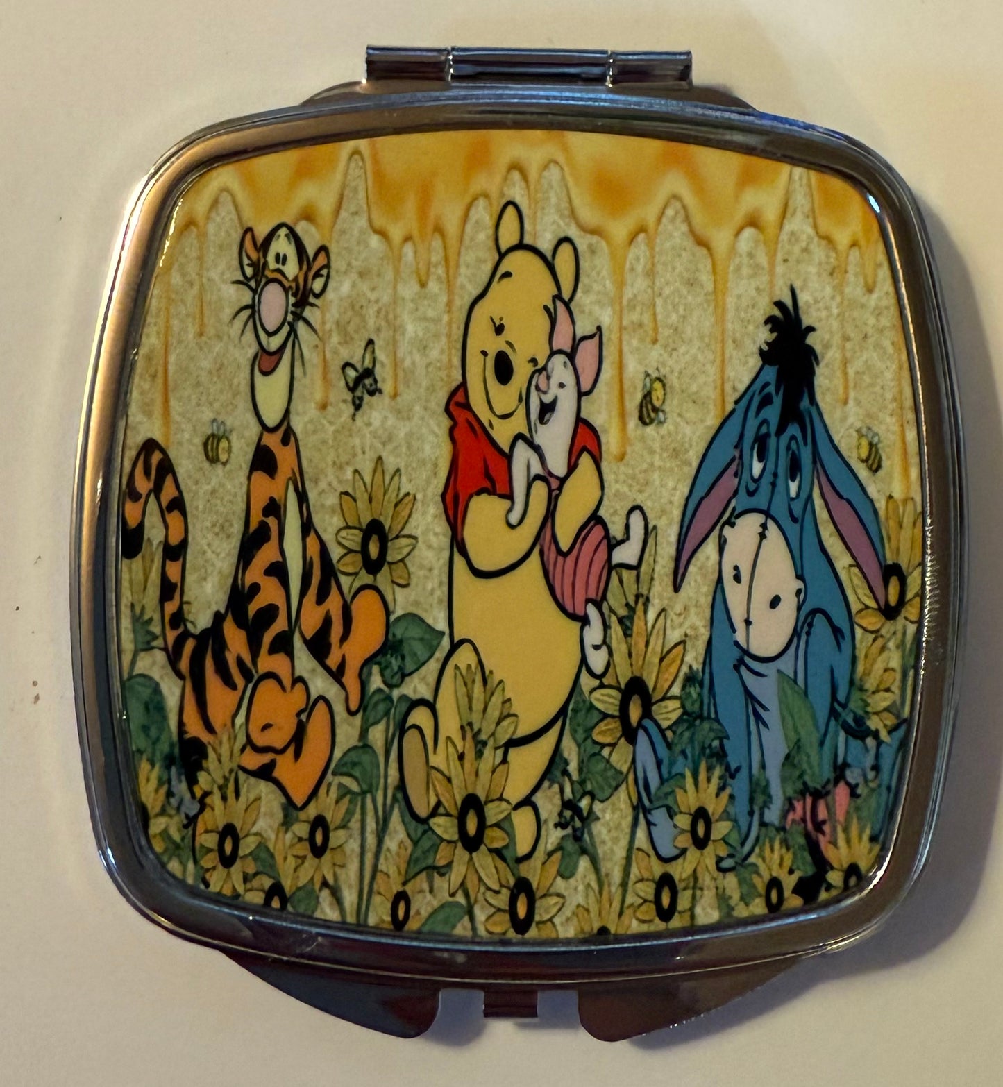 Winnie the Pooh square pocket mirror