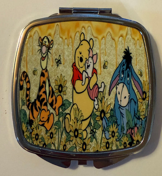 Winnie the Pooh square pocket mirror