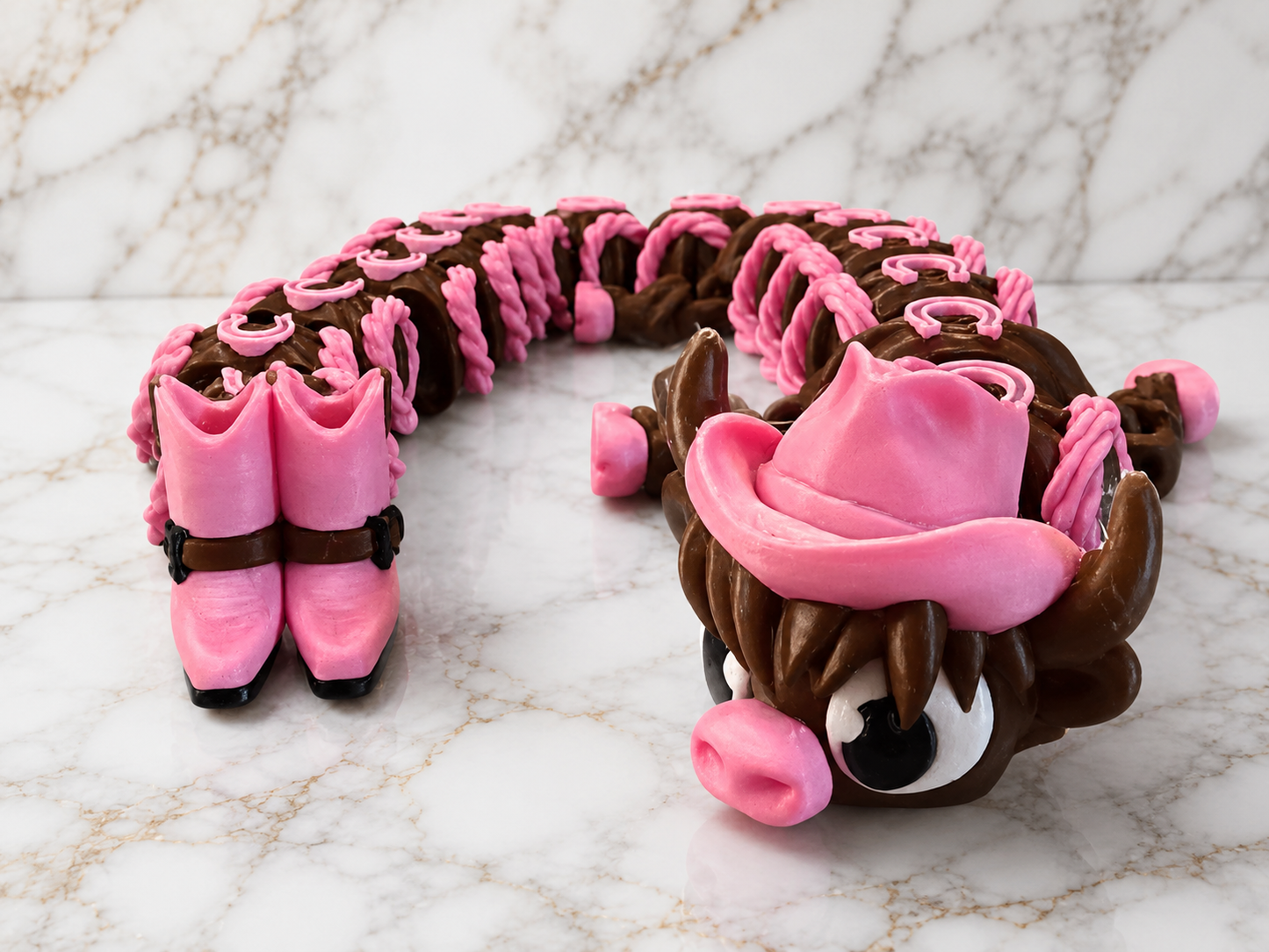 Highland cow boot dragon ￼